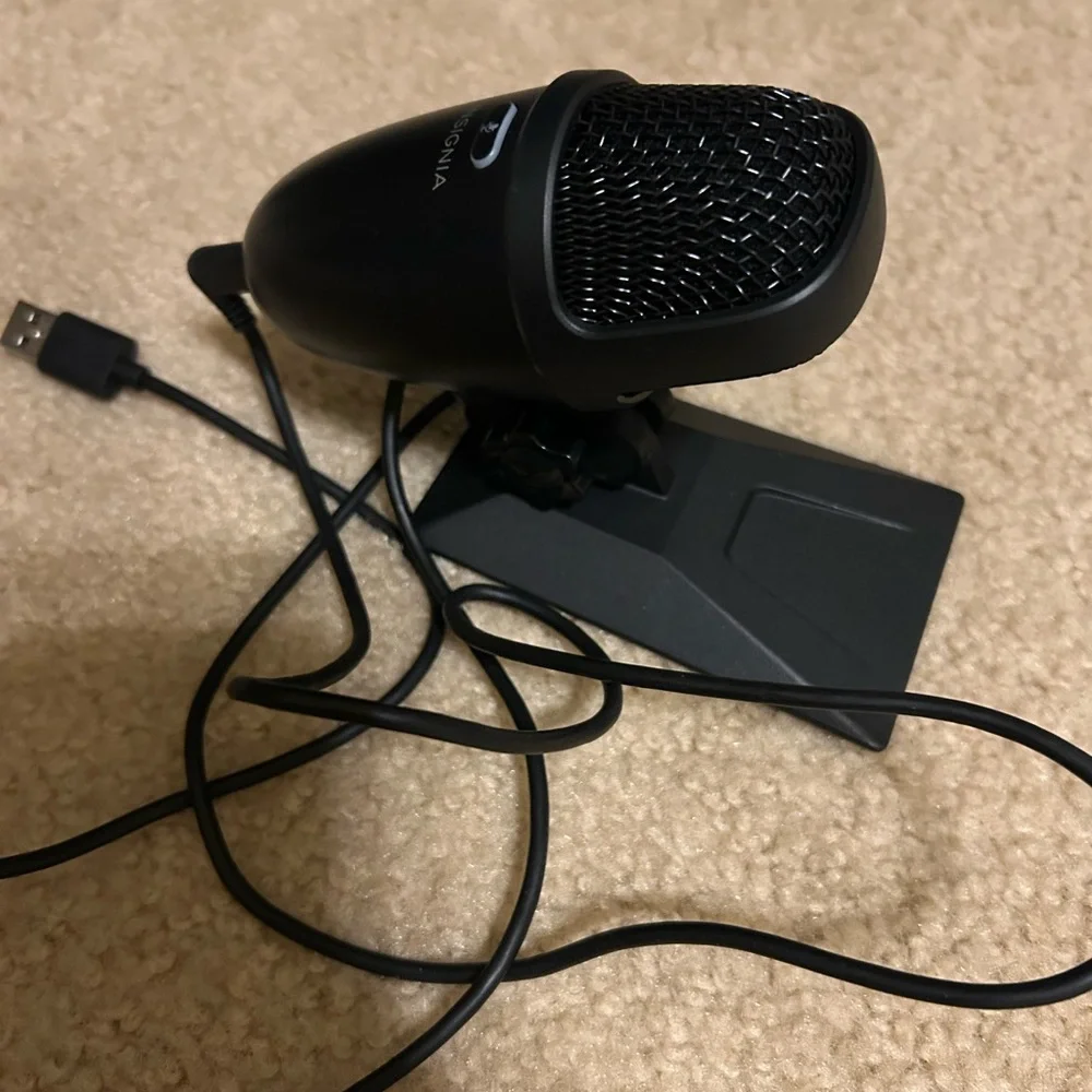 New Insignia Black‎ USB recording Microphone